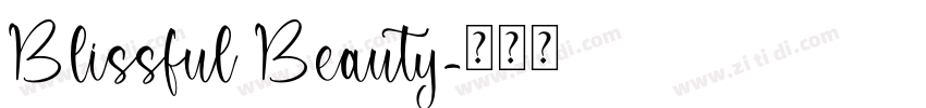 Blissful Beauty字体转换 Blissful Beauty字体转换